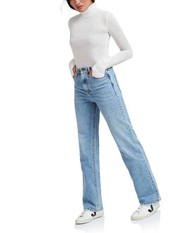 Marcella Marcella Eloise Sheer Turtleneck Top
