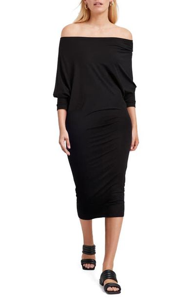 Marcella Marcella Julia Off the Shoulder Jersey Dress