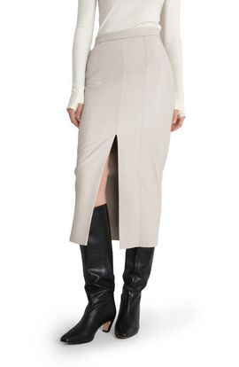 Marcella Marcella Nerida Faux Leather Midi Skirt