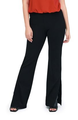 Marcella Marcella Pearson Slit Flare Leg Pants