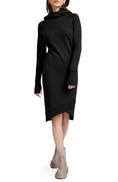 Marcella Marcella Walker Long Sleeve Hooded Sweatshirt Dress