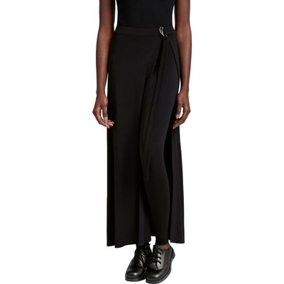 Marcella Marcella Waverly Tie Belt Jersey Skirted Pants