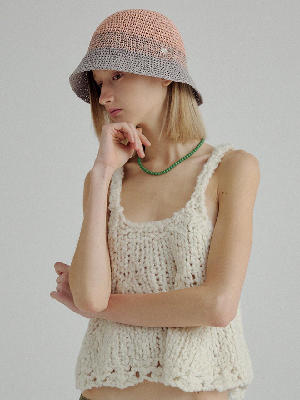 Marchen Gradation Knitting Bucket Hat [2color]