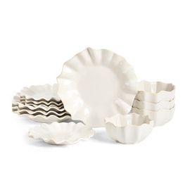 Marchesa Marchesa Lotus Stoneware 12-Piece Dinnerware Set