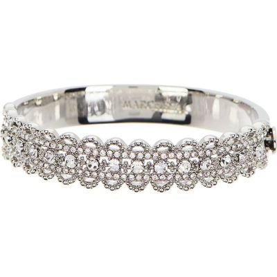 Marchesa Marchesa Pave Crystal Filigree Bangle Bracelet