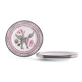 Marchesa Marchesa Serengeti Porcelain Dinner Plate Set of 4, Multicolored 