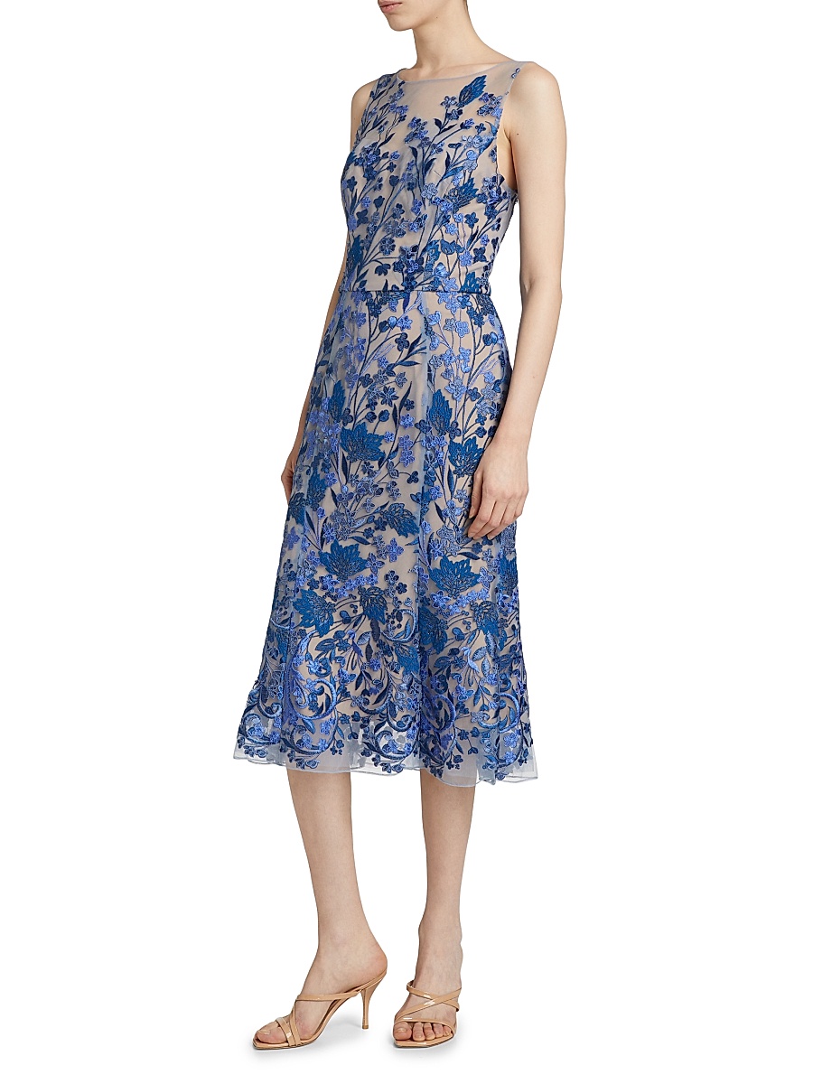 sachin and babi light blue dress Marchesa Notte