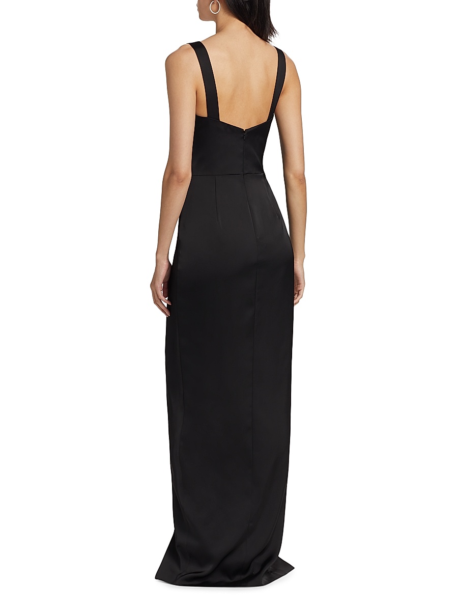Marchesa Notte - Women's Satin Bustier Gown