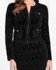 Marciano Marciano Adele Logo Jacquard Chenille Zip-Up Cardigan - 1
