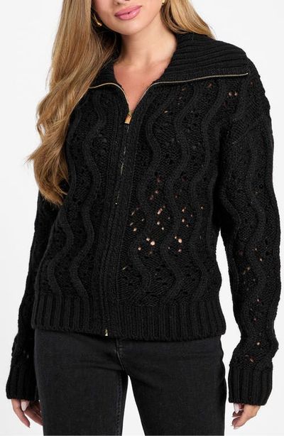 Marciano Marciano Adenora Metallic Cable Cardigan