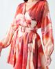 Marciano Marciano Estella Print Belted Fit & Flare Dress - 3