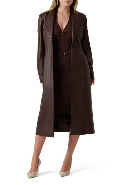 Marciano Marciano Lana Long Leather Coat