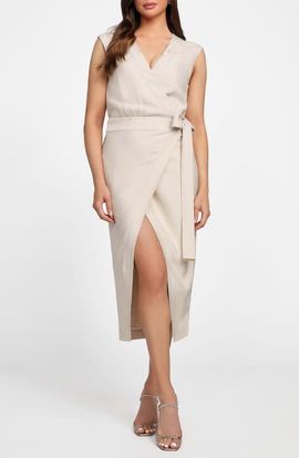 Marciano Marciano Whitney Jacquard Wrap Dress