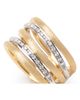 Marco Bicego Marco Bicego 18k Gold Multi-Band Diamond Stack Ring - 3