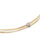 Marco Bicego Marco Bicego 18K White & Yellow Gold Marrakech Diamond Double Strand Collar Necklace, 0.086 tcw - 3