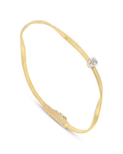 Marco Bicego Marco Bicego 18K White & Yellow Gold Marrakech Diamond Solitaire Chain Bracelet