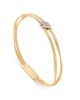 Marco Bicego Marco Bicego 18K White & Yellow Gold Marrakech Diamond Two Strand Bracelet, 0.086 tcw - 1