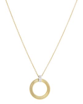 Marco Bicego Marco Bicego 18K White & Yellow Gold Masai Diamond Circle Pendant Necklace, 16.5L