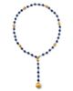 Marco Bicego Marco Bicego 18K Yellow Gold Africa Kyanite & Diamond Textured Bead Lariat Necklace, 18 - 1