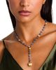 Marco Bicego Marco Bicego 18K Yellow Gold Africa Kyanite & Diamond Textured Bead Lariat Necklace, 18 - 3