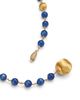 Marco Bicego Marco Bicego 18K Yellow Gold Africa Kyanite & Diamond Textured Bead Lariat Necklace, 18 - 5