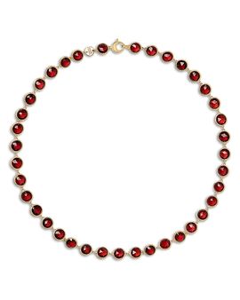Marco Bicego Marco Bicego 18K Yellow Gold and Gemstone Bezel Link Collar Necklace, 15.5
