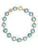 Marco Bicego Marco Bicego 18K Yellow Gold Blue Topaz Bezel Link Bracelet - 1