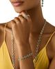 Marco Bicego Marco Bicego 18K Yellow Gold Blue Topaz Bezel Link Bracelet - 2