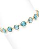 Marco Bicego Marco Bicego 18K Yellow Gold Blue Topaz Bezel Link Bracelet - 3