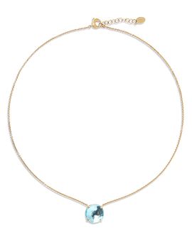 Marco Bicego Marco Bicego 18K Yellow Gold Blue Topaz Jaipur Color Pendant Necklace, 16.5