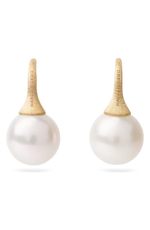 Marco Bicego Marco Bicego 18K Yellow Gold Freshwater Pearl Drop Earrings 