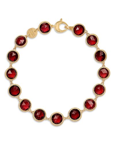 Marco Bicego Marco Bicego 18K Yellow Gold Gemstone Bezel Link Bracelet