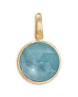 Marco Bicego Marco Bicego 18K Yellow Gold Jaipur Aquamarine Bezel Pendant