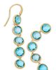 Marco Bicego Marco Bicego 18K Yellow Gold Jaipur Color Blue Topaz & Diamond Dangle Drop Earrings - 3