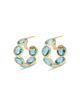 Marco Bicego Marco Bicego 18K Yellow Gold Jaipur Color Blue Topaz Hoop Earrings - 1