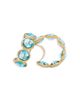 Marco Bicego Marco Bicego 18K Yellow Gold Jaipur Color Blue Topaz Hoop Earrings - 3