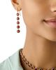 Marco Bicego Marco Bicego 18K Yellow Gold Jaipur Color Garnet & Diamond Linear Drop Earrings - 2