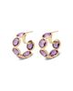 Marco Bicego Marco Bicego 18K Yellow Gold Jaipur Color Gemstone Hoop Earrings - 1