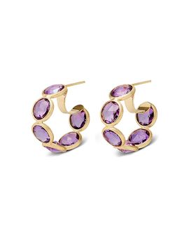Marco Bicego Marco Bicego 18K Yellow Gold Jaipur Color Gemstone Hoop Earrings
