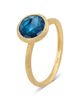 Marco Bicego Marco Bicego 18K Yellow Gold Jaipur Color London Blue Topaz Stackable Ring - 3