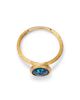 Marco Bicego Marco Bicego 18K Yellow Gold Jaipur Color London Blue Topaz Stackable Ring - 4