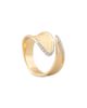 Marco Bicego Marco Bicego 18K Yellow Gold Lunaria Twist Diamond Wrap Ring - 1