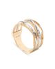 Marco Bicego Marco Bicego 18K Yellow Gold Marrakech Onde Diamond Multirow Ring - 4