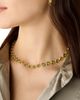 Marco Bicego Marco Bicego 18K Yellow Gold Peridot Bezel Link Collar Necklace, 15.5 - 2