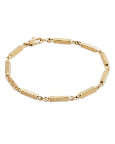 Marco Bicego Marco Bicego 18K Yellow Gold Uomo Ridged Bar Link Bracelet