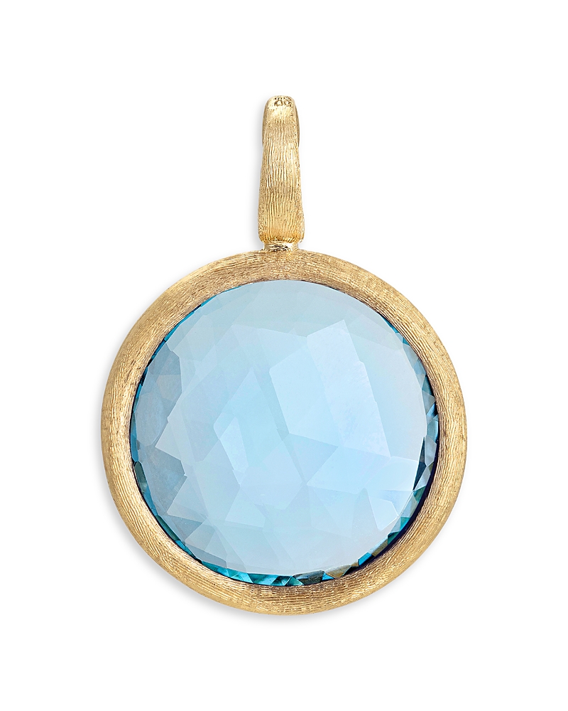 Marco Bicego Marco Bicego Blue Topaz Bezel Pendant in 18K Yellow Gold