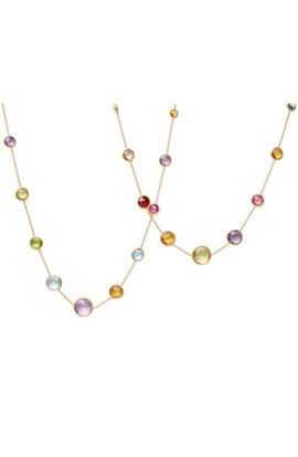 Marco Bicego Marco Bicego Jaipur 18k Gold Mixed Stone Necklace