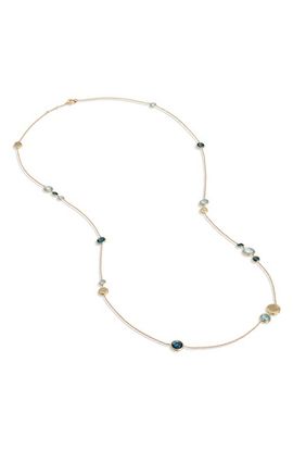 Marco Bicego Marco Bicego Jaipur Collection Mixed Blue Topaz Necklace