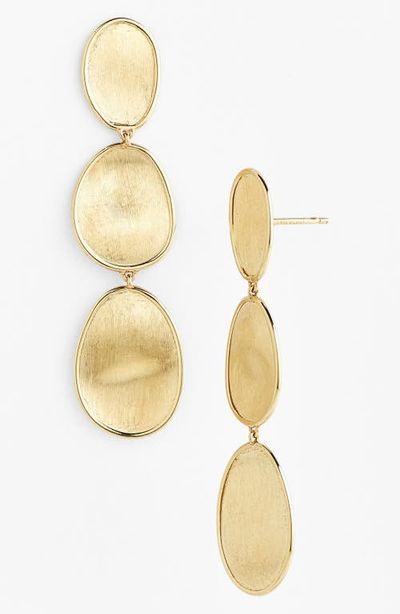 Marco Bicego Marco Bicego Lunaria 18K Yellow Gold Small Triple Drop Earrings 