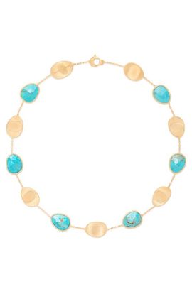 Marco Bicego Marco Bicego Lunaria Turquoise Station Collar Necklace